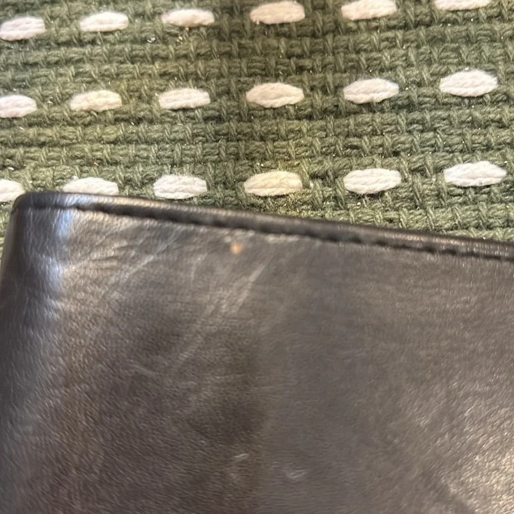 💥2/$10 Mens Black Leather Bifold Wallet